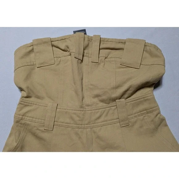 MURCI Size 4 Cotton Khaki Strapless Jumpsuit NEW - Picture 14 of 16